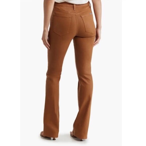 Joes Womens High Rise Flare Leg Jeans Coated Caramel Brown Cotton Size 29 - Picture 2 of 10